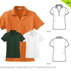 Port Authority® Ladies Silk Touch™ Interlock Polo L520