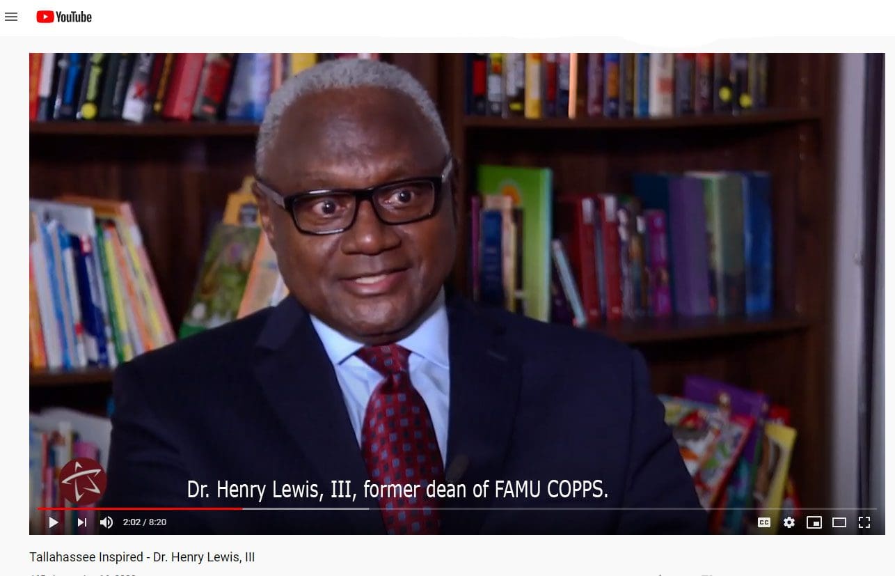 Screen Capture of Dr. Henry Lewis in a YouTube Video
