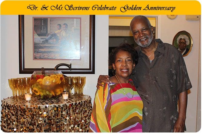 Mr. and Mrs. Scrivens Celebrate Golden Anniversary