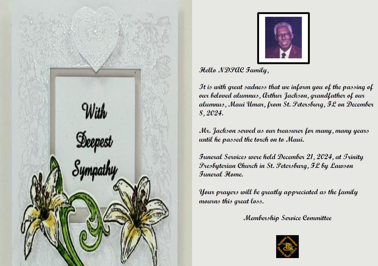 Arthur Jackson Condolences