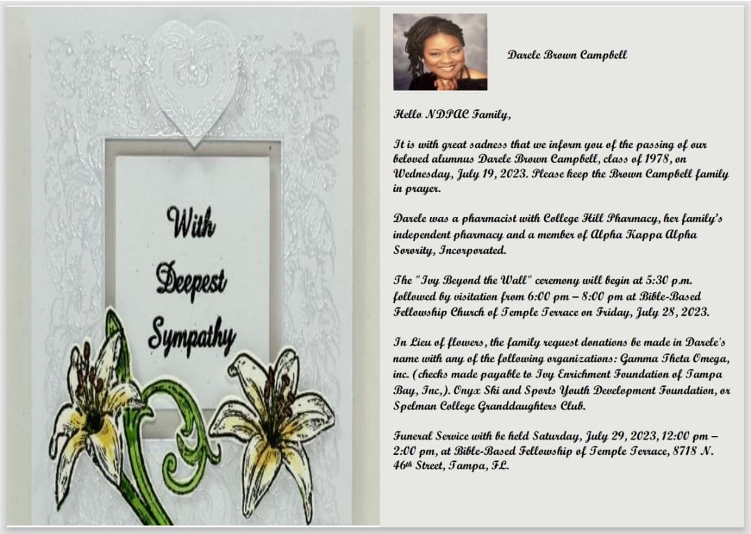 Darele Brown Campbell Condolences